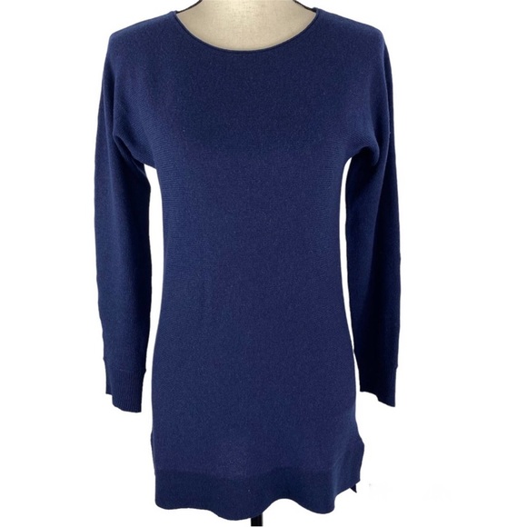 Halogen, Cashmere Blend, Navy Tunic Sweater. Like new condition. S - Picture 2 of 10